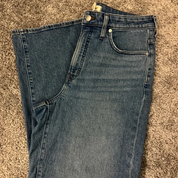 Madewell high-waisted wide leg jeans - Picture 3 of 7